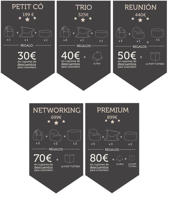 packs pufs coworking
